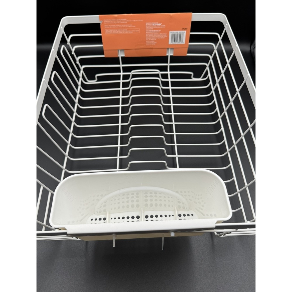 Large Flat Wire Dish Rack By Bed Bath & Beyond Squared Away 16.1x12.5x5.4 Inches - Picture 5 of 6